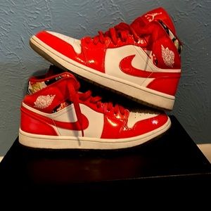Barcelona Jordan 1 mid size 7 mens